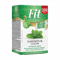 Заменитель сахара FitParad №24, стики со вкусом мяты 100 шт фото 2