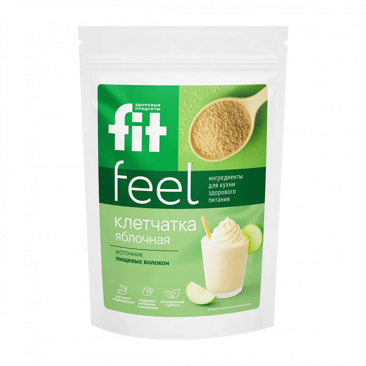 Клетчатка яблочная, дой-пак 100 гр. фото 1
