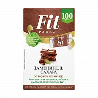 Заменитель сахара FitParad №19, стики со вкусом шоколада 100 шт фото 4