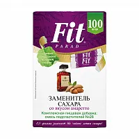 Заменитель сахара FitParad №28, стики со вкусом амаретто 100 шт фото 1
