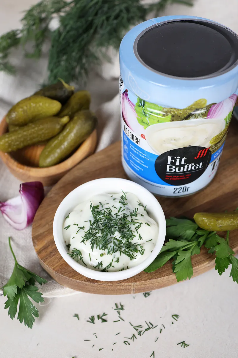 Майонезный соус Тар-Тар, банка 220 гр фото 3