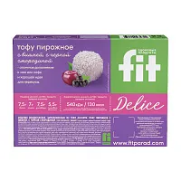 Тофу пирожное ассорти: с вишней, с черной смородиной, 280 гр фото 3