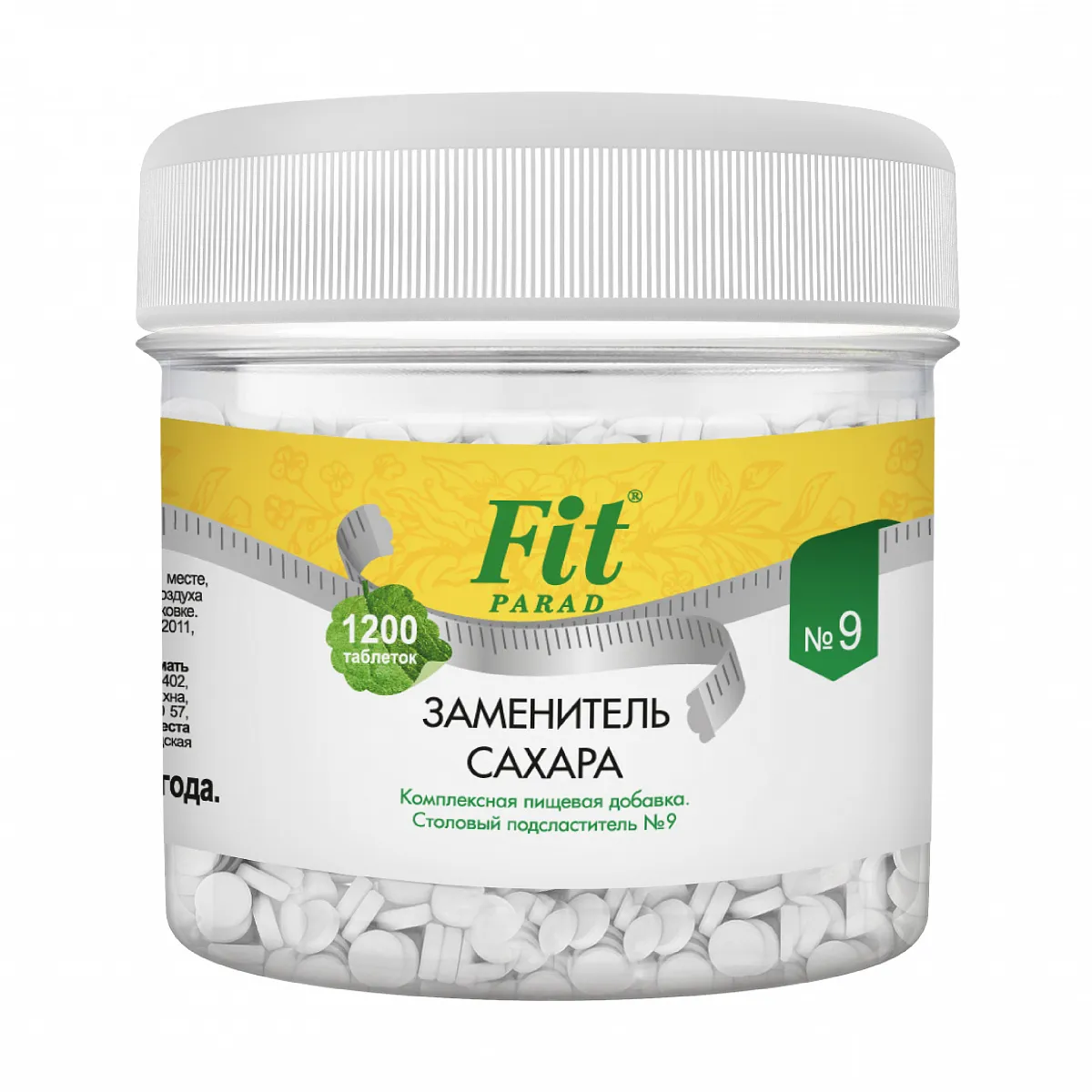 Заменитель сахара FitParad №9, таблетки 1200 шт фото 1