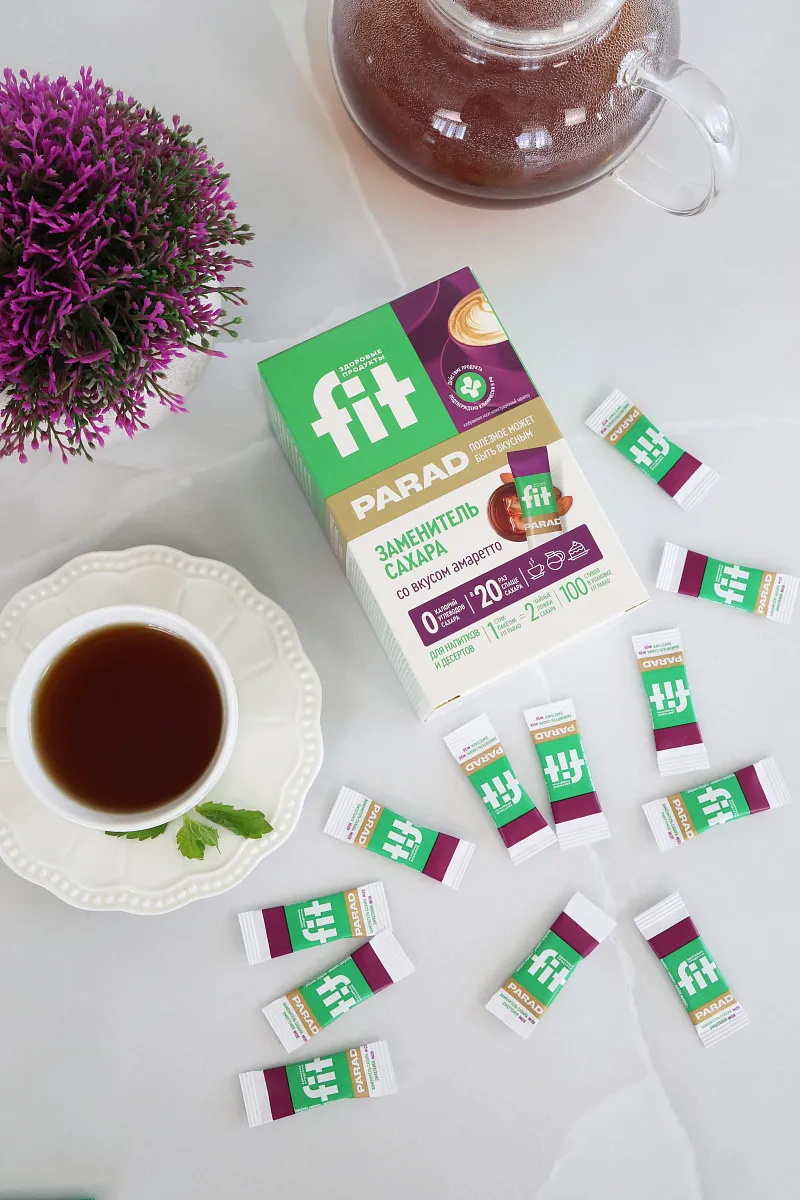 Заменитель сахара FitParad №28, стики со вкусом амаретто 100 шт фото 6