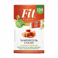 Заменитель сахара FitParad №17, стики со вкусом карамели 100 шт фото 6