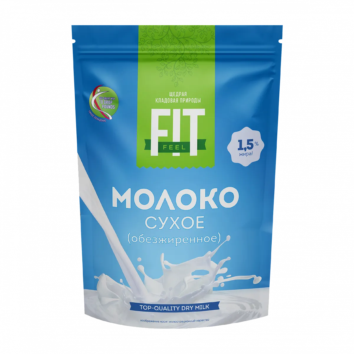 Молоко сухое обезжиренное 1,5%, дойпак 300 гр. фото 1