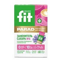 Заменитель сахара FitParad №6, стики 60 шт фото 1