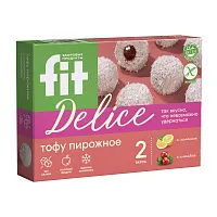 Тофу пирожное ассорти: с лимоном, с клюквой, 280 гр фото 2