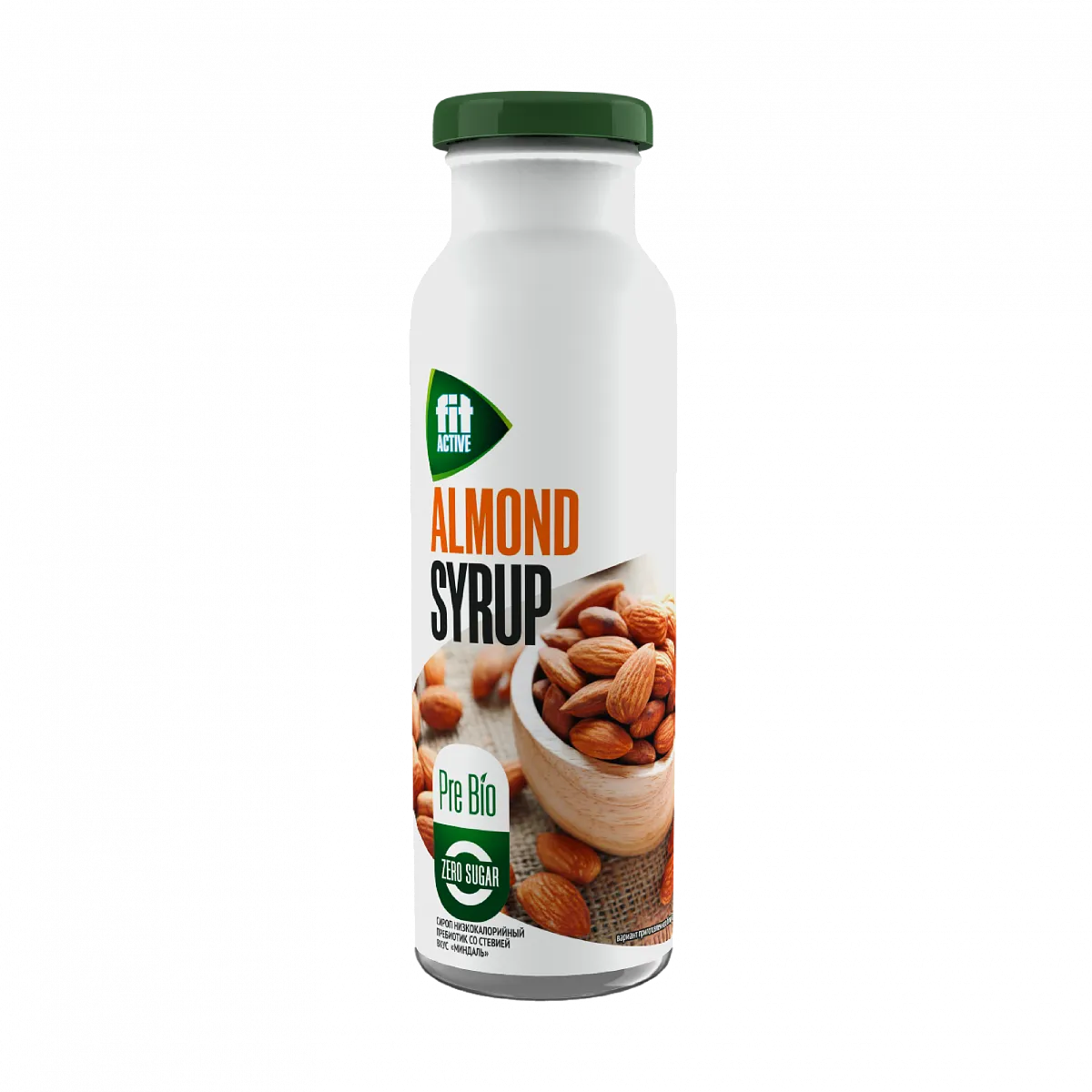 Сироп низкокалорийный пребиотик со стевией "Миндаль", 300 гр. фото 1