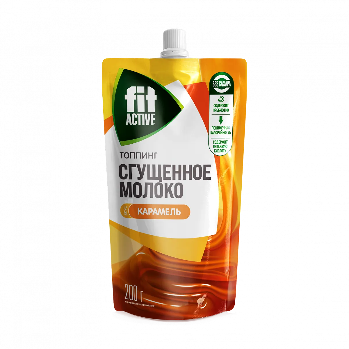 Топпинг Сгущенное молоко вкус карамель, дой-пак 200 гр. фото 1