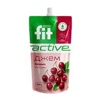 Джем без сахара Вишня, дой-пак 200 гр фото 1