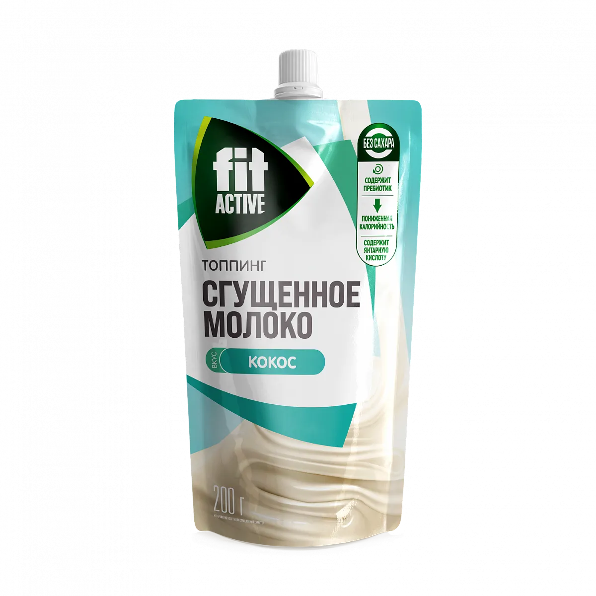 Топпинг Сгущенное молоко вкус кокос, дой-пак 200 гр фото 1