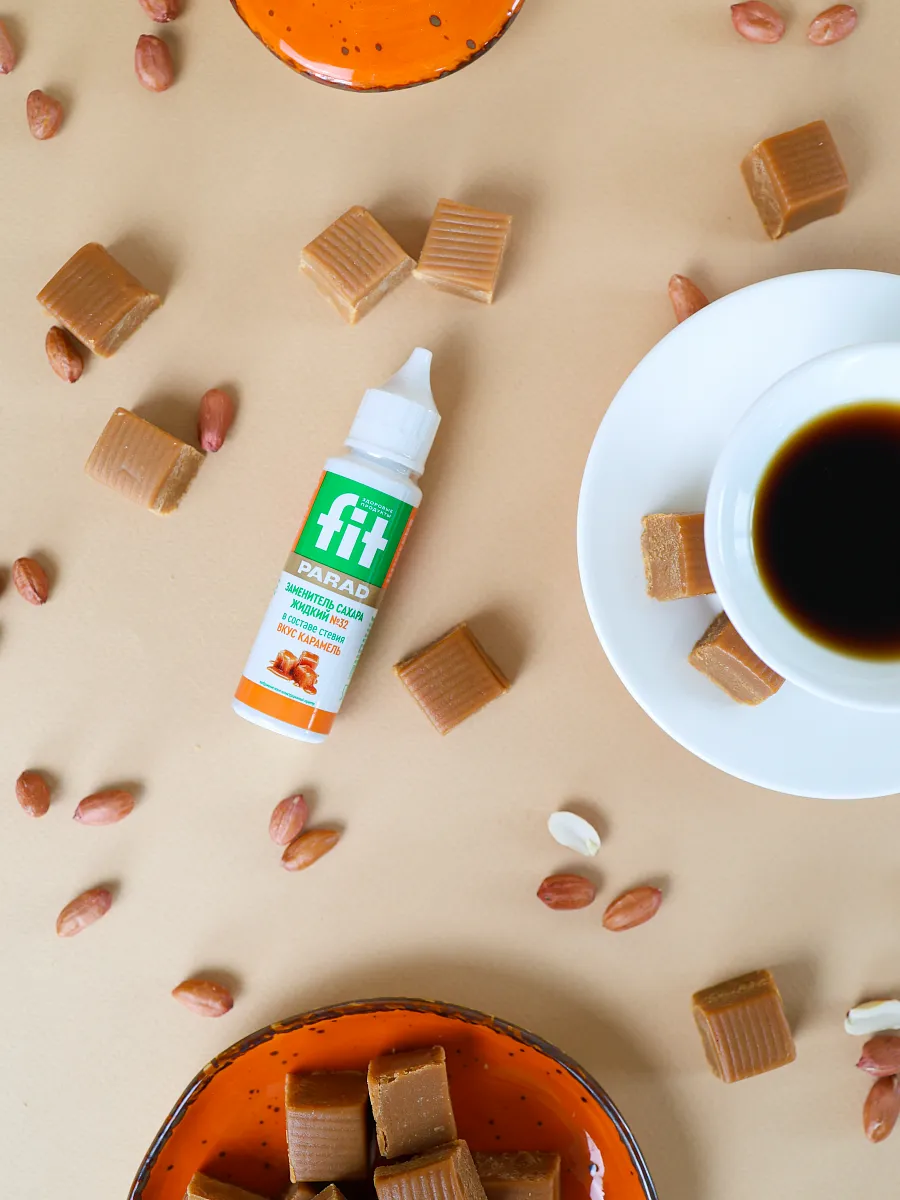 Заменитель сахара FitParad жидкий со вкусом карамели, 30 мл фото 2