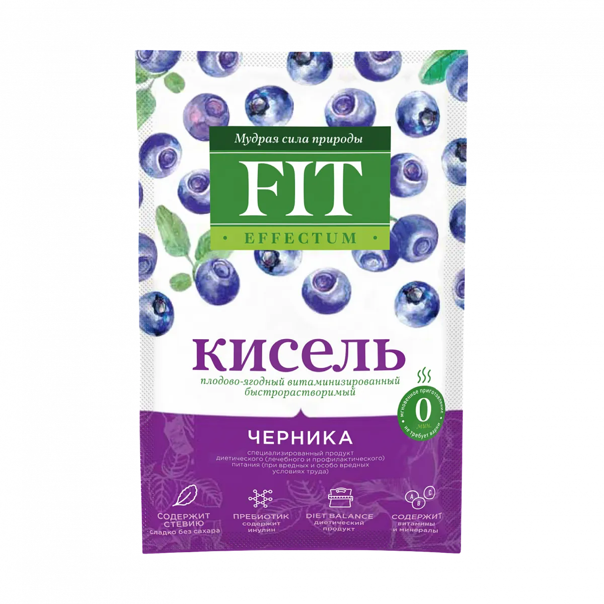 Кисель витаминизированный "Черника", пакет-саше 30 гр фото 1