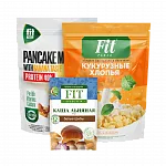 Кукурузные хлопья, смеси для блинов и каши