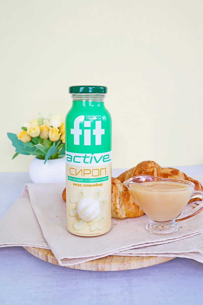 Сироп низкокалорийный пребиотик со стевией "Пломбир", 300 гр. фото 2
