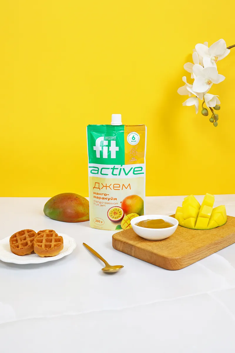 Джем без сахара Манго-Маракуйя, дой-пак 200 гр фото 3