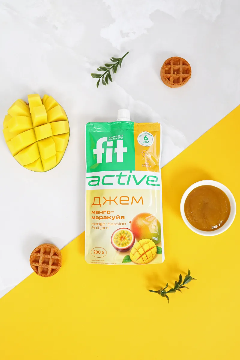 Джем без сахара Манго-Маракуйя, дой-пак 200 гр фото 4