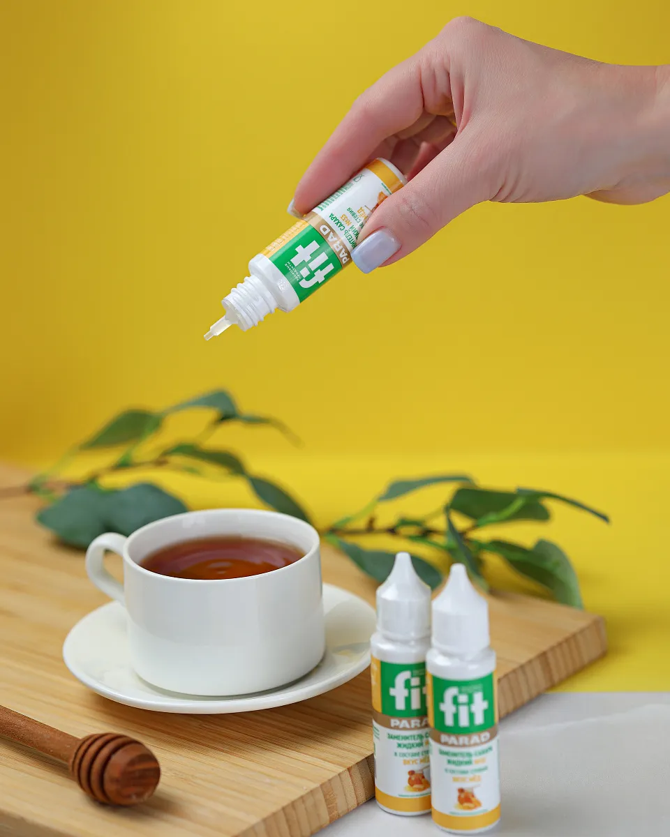 Заменитель сахара FitParad №33 со вкусом меда, жидкий 30 мл фото 3