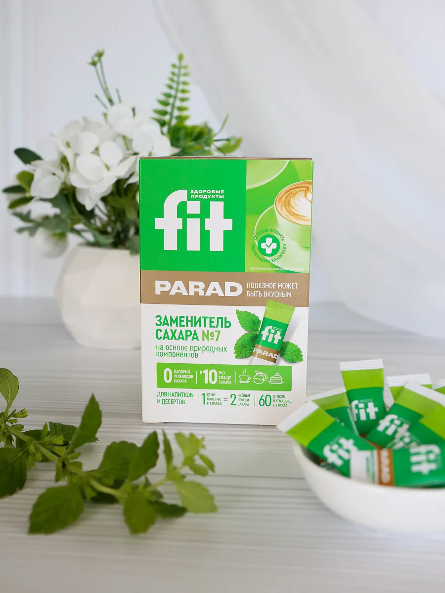 Заменитель сахара FitParad №7, стики 60 шт фото 3