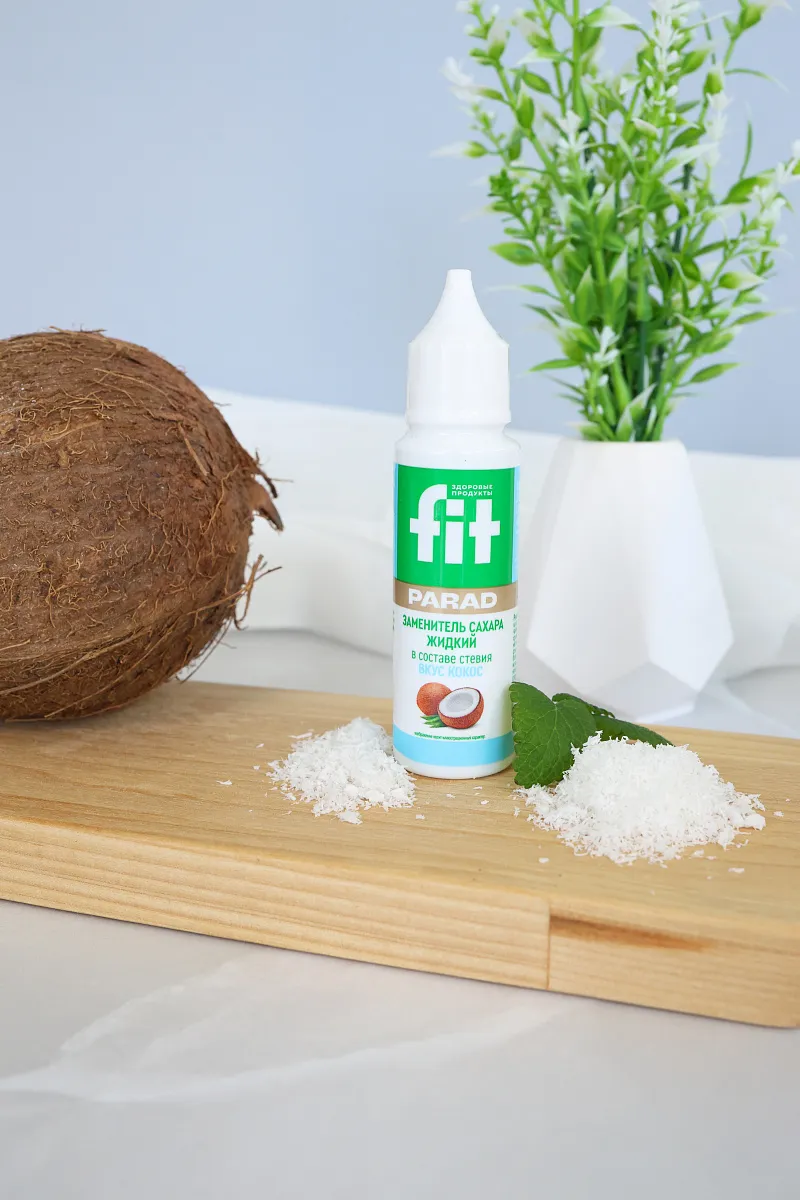 Заменитель сахара FitParad вкус Кокос, жидкий 30 мл фото 2