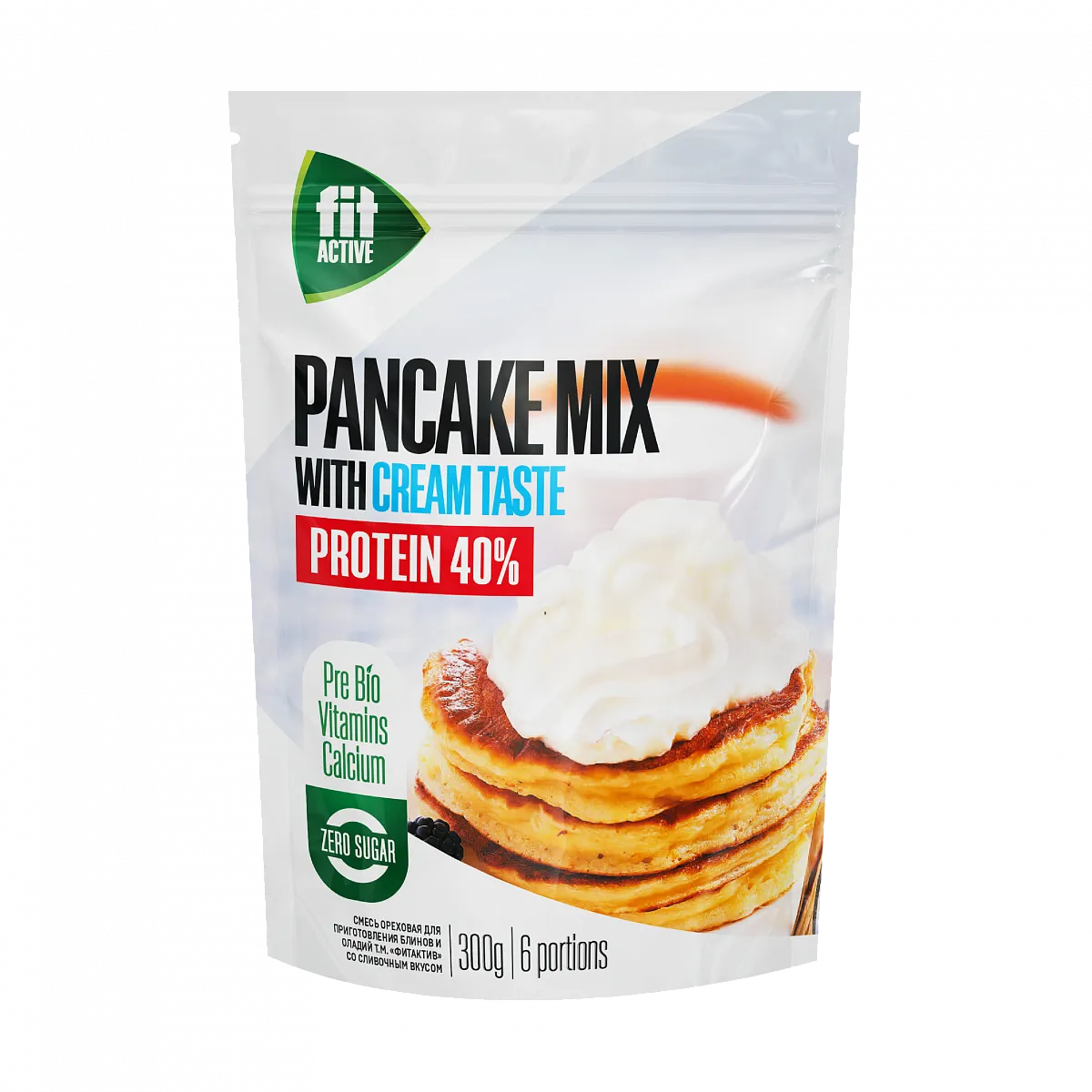 Смесь ореховая для приготовления блинов и оладий со сливочным вкусом, дойпак 300 гр. фото 1