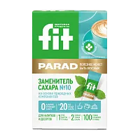 Заменитель сахара FitParad №10, стик 100 шт фото 1