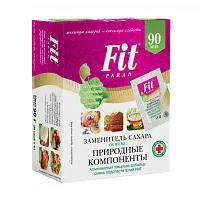 Заменитель сахара FitParad №6, саше 90 шт фото 2