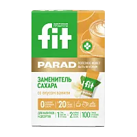 Заменитель сахара FitParad №22, стики со вкусом ванили 100 шт фото 1