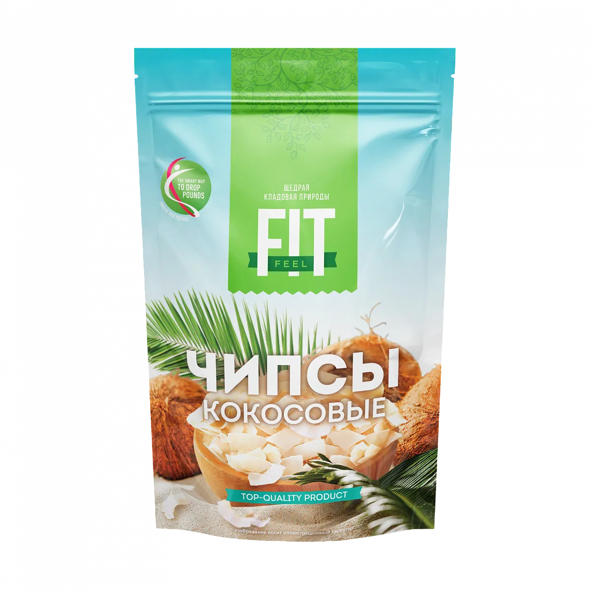 Чипсы кокосовые, дой-пак 40 гр фото 1