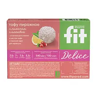 Тофу пирожное ассорти: с лимоном, с клюквой, 280 гр фото 3