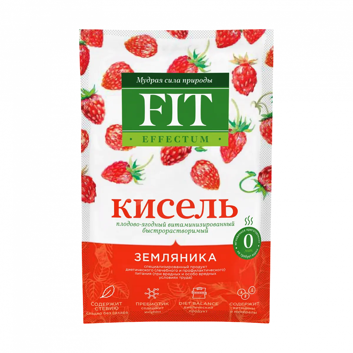 Кисель витаминизированный "Земляника", пакет-саше 30 гр фото 1