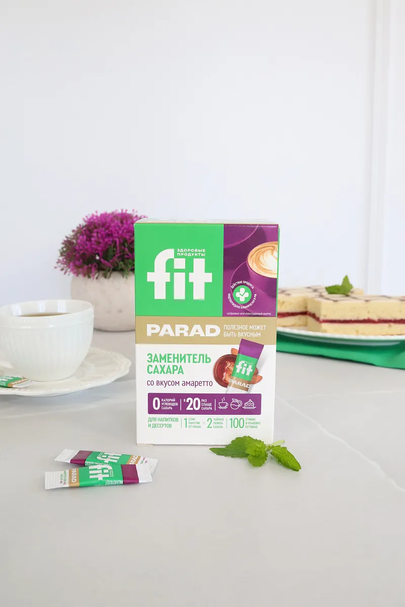 Заменитель сахара FitParad №28, стики со вкусом амаретто 100 шт фото 4