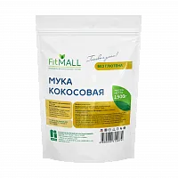 Мука кокосовая, дой-пак 1500 гр фото 1