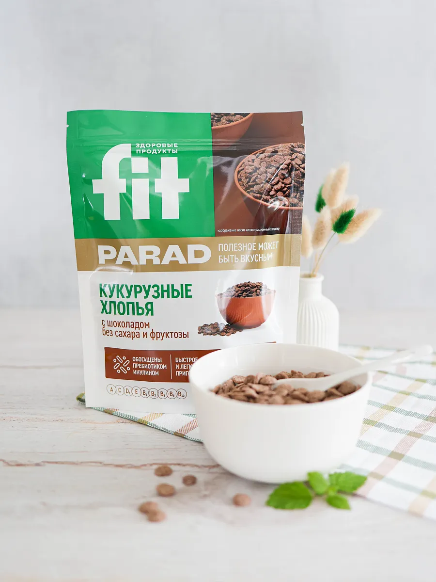 Кукурузные хлопья с шоколадом, дойпак 200 гр. фото 3