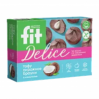 Тофу пирожное "Брауни с кокосом", 360 гр фото 2