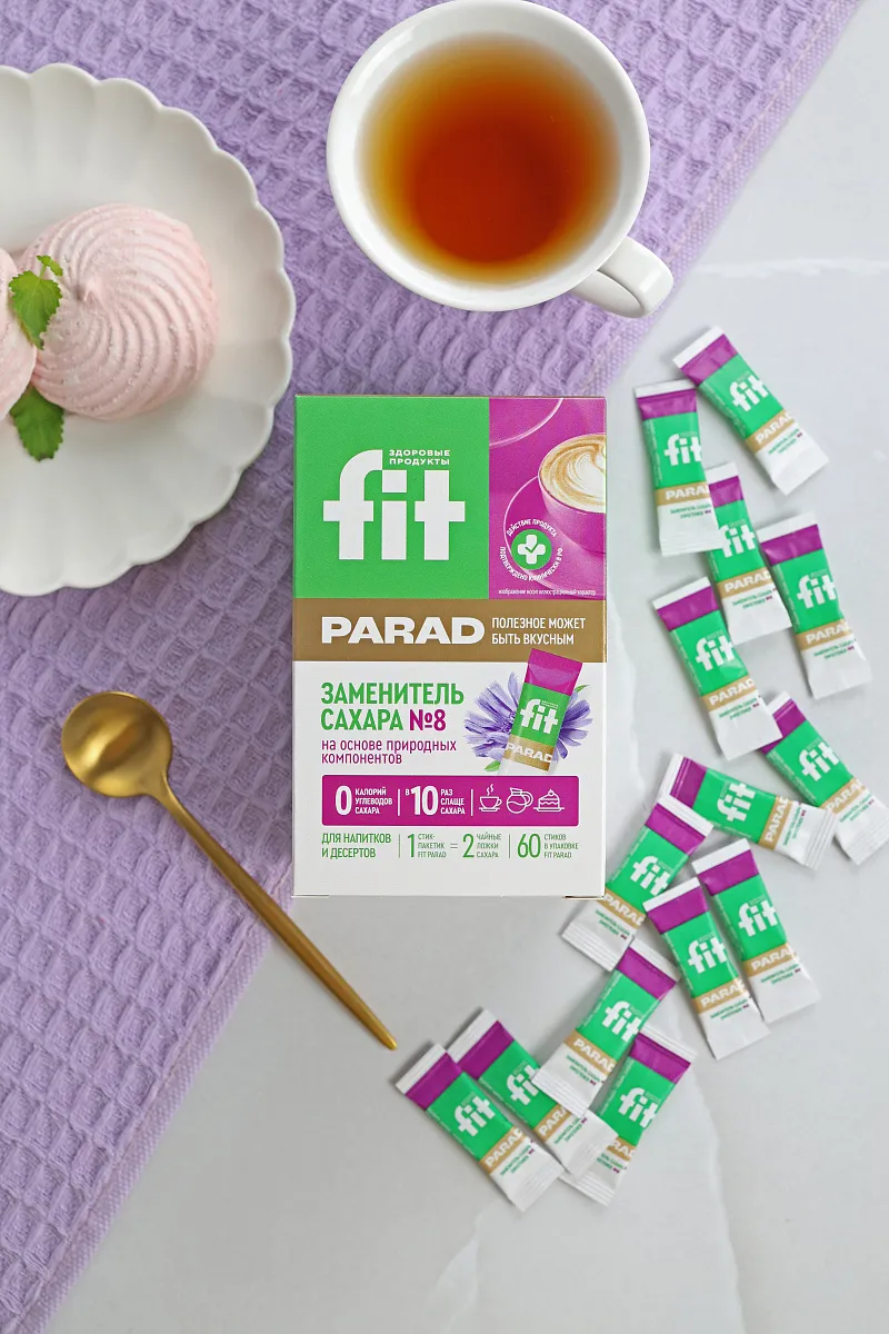 Заменитель сахара FitParad №8, стик 60 шт  фото 5