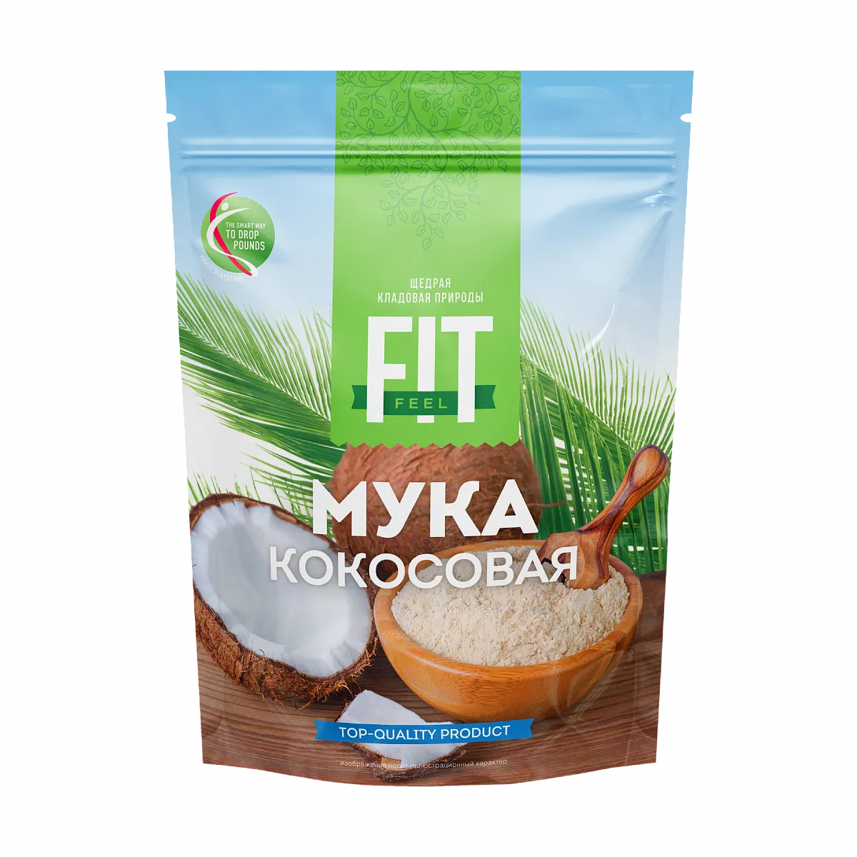 Мука кокосовая, дой-пак 400 гр фото 1