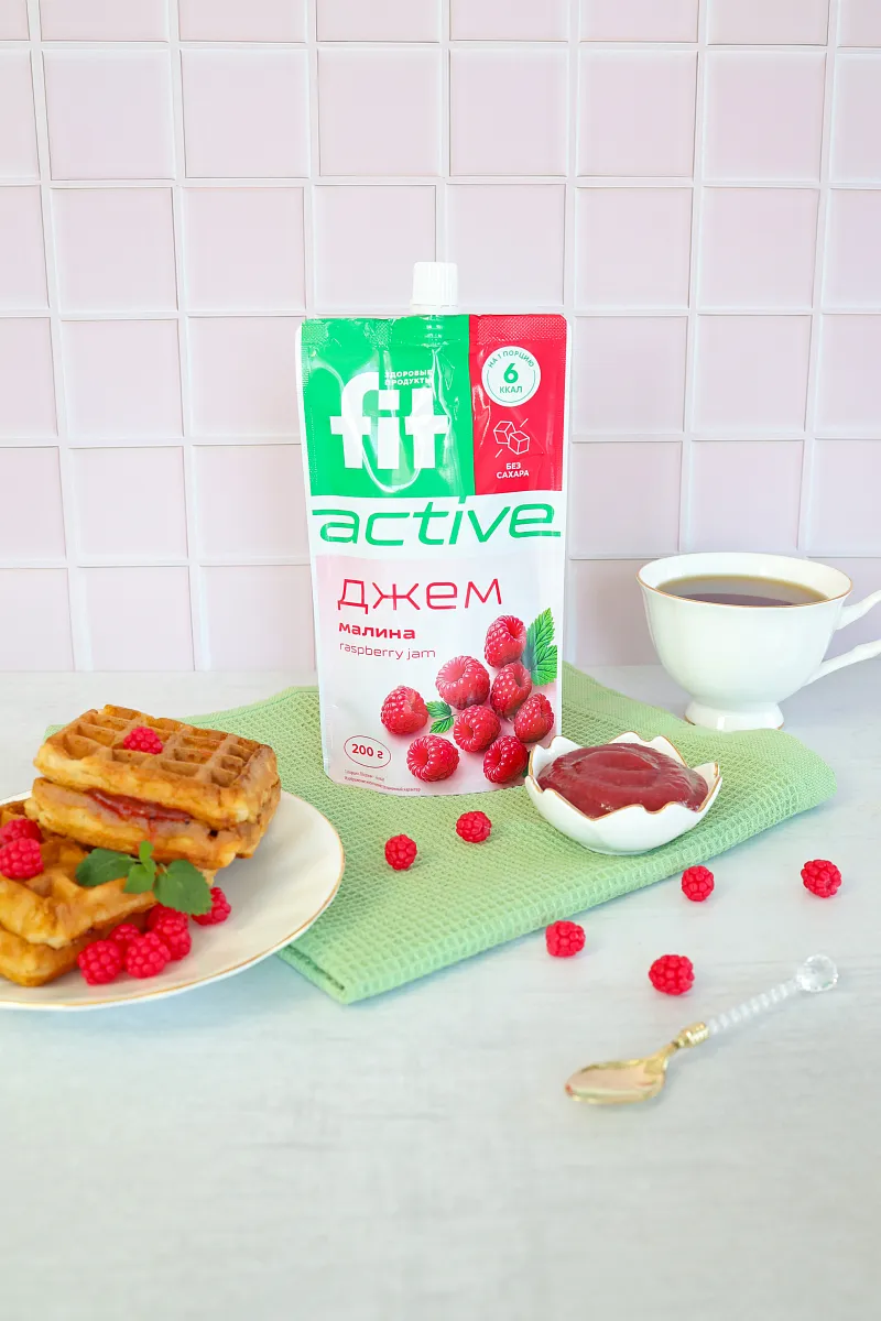 Джем без сахара Малина, дой-пак 200 гр. фото 3