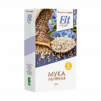 Мука льняная, коробка 500 гр фото 1