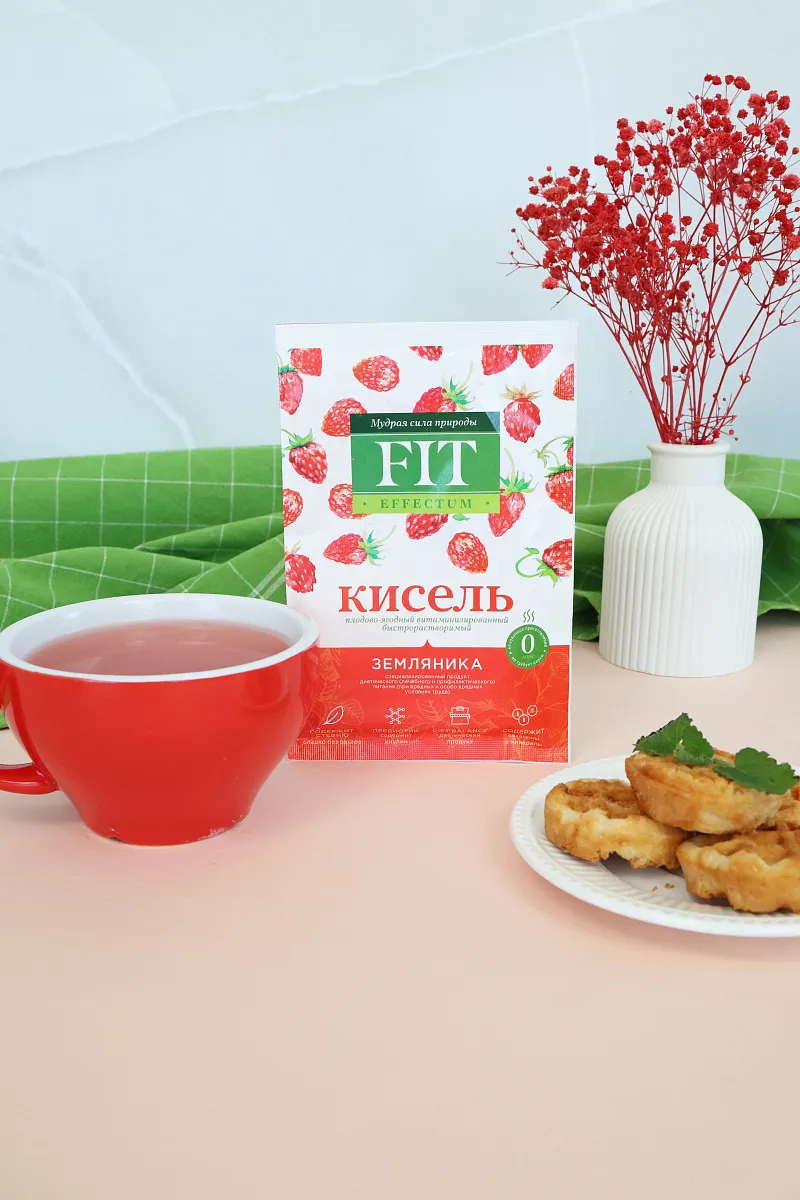 Кисель витаминизированный "Земляника", пакет-саше 30 гр, набор 35 шт фото 3