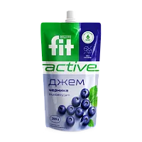 Джем без сахара Черника, дой-пак 200 гр фото 1