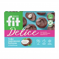 Тофу пирожное "Брауни с кокосом", 360 гр фото 1