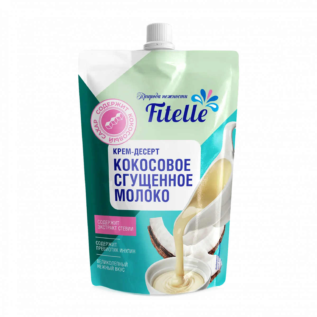 Крем-десерт Кокосовое сгущеное молоко, дой-пак 100 гр фото 1