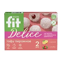 Тофу пирожное ассорти: с лимоном, с клюквой, 280 гр фото 1