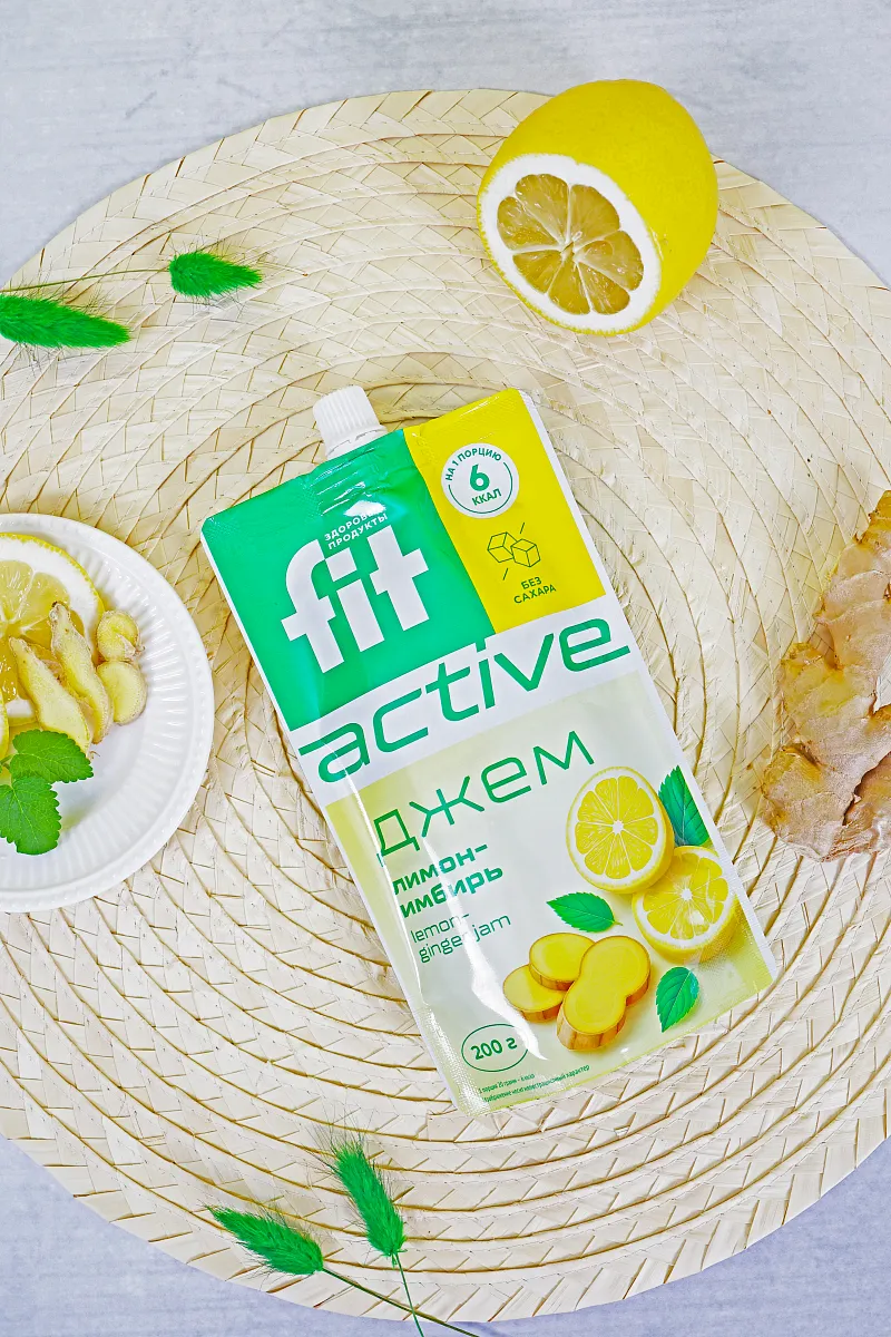 Джем без сахара Лимон-Имбирь, дой-пак 200 гр фото 4