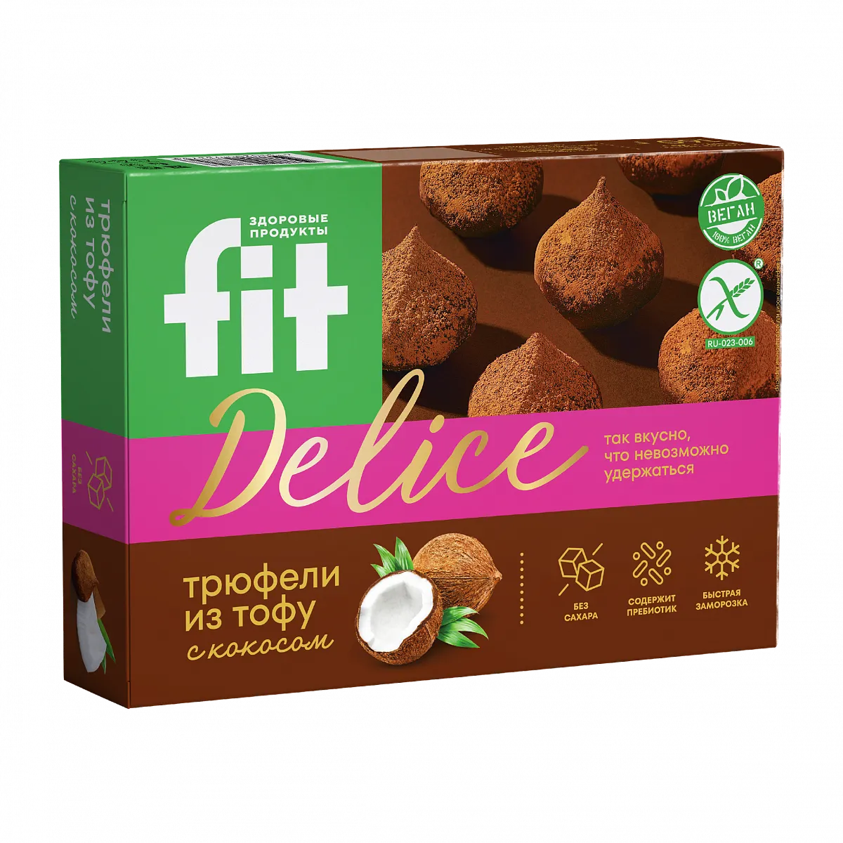 Трюфельные тофу конфеты со вкусом кокоса, 160 гр фото 2