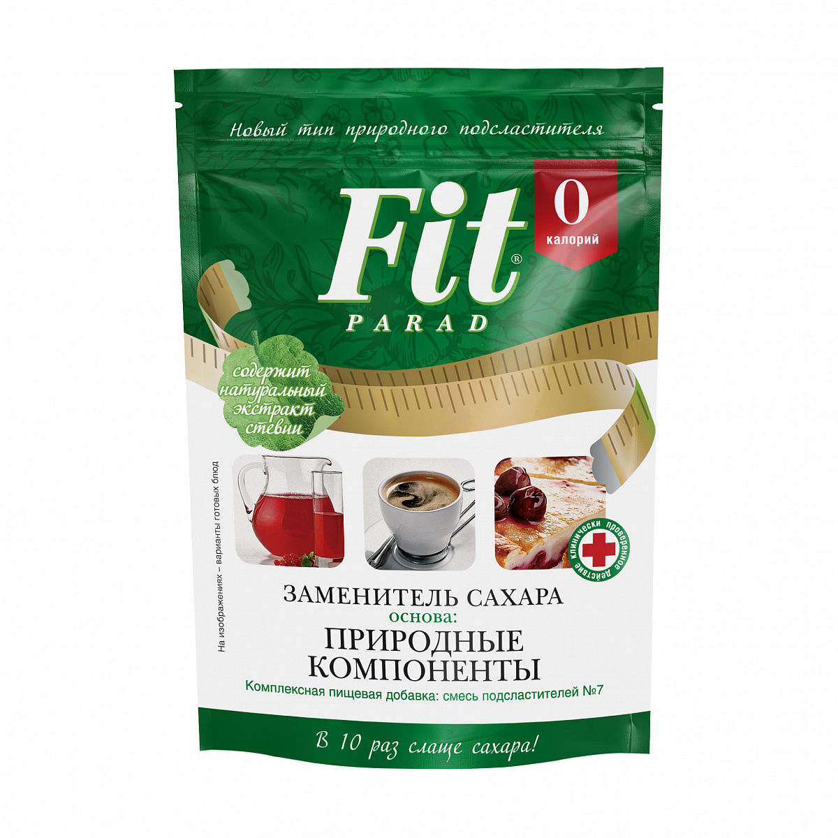 Заменитель сахара FitParad №7, дой-пак 100 гр фото 1