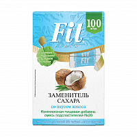 Заменитель сахара FitParad №20, стики со вкусом кокоса 100 шт фото 1