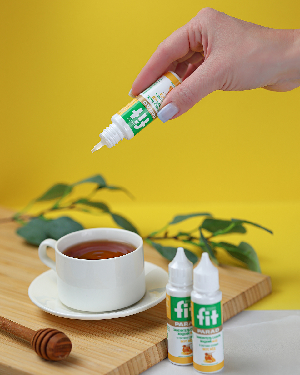 Заменитель сахара FitParad №33 со вкусом меда, жидкий 30 мл фото 4